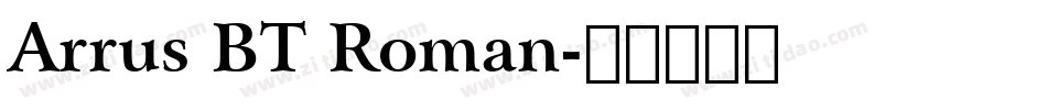 Arrus BT Roman字体转换